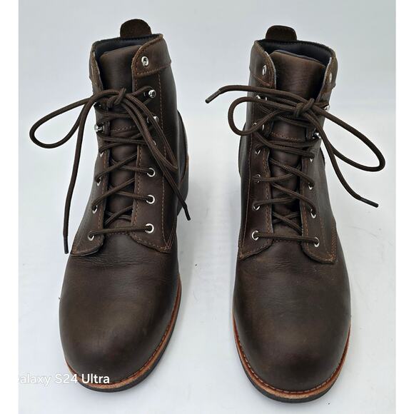 WORX By Red Wing Brown Ankle Boot Steel Toe ASTM Safety Work Bootie Women's 9.5W - Picture 3 of 9